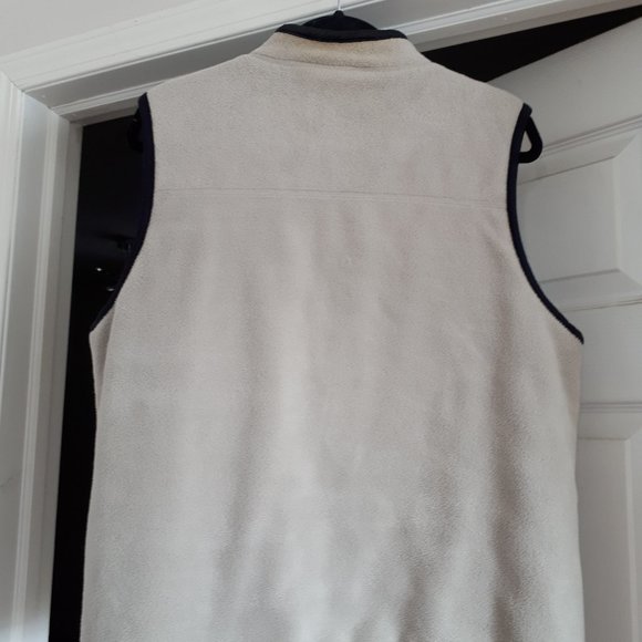 Vest by Barrage Authentic in Size XL - Ivory and Black/two front zip pockets - Picture 2 of 4